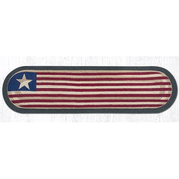 Capitol Importing Co 13 x 48 in. Original Flag Oval Patch Runner 64-1032